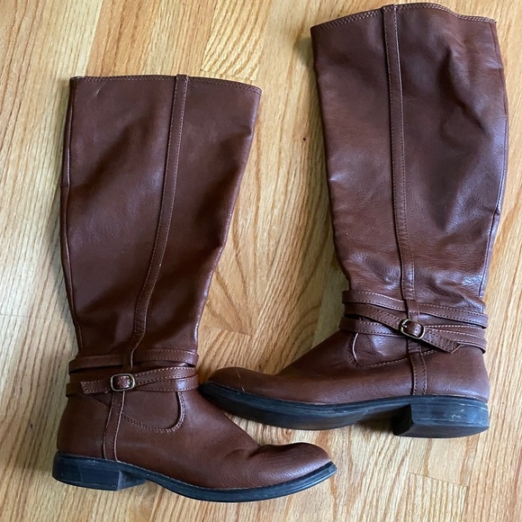 Kohl's Shoes - Kohl's Brown Over the Knee Boots